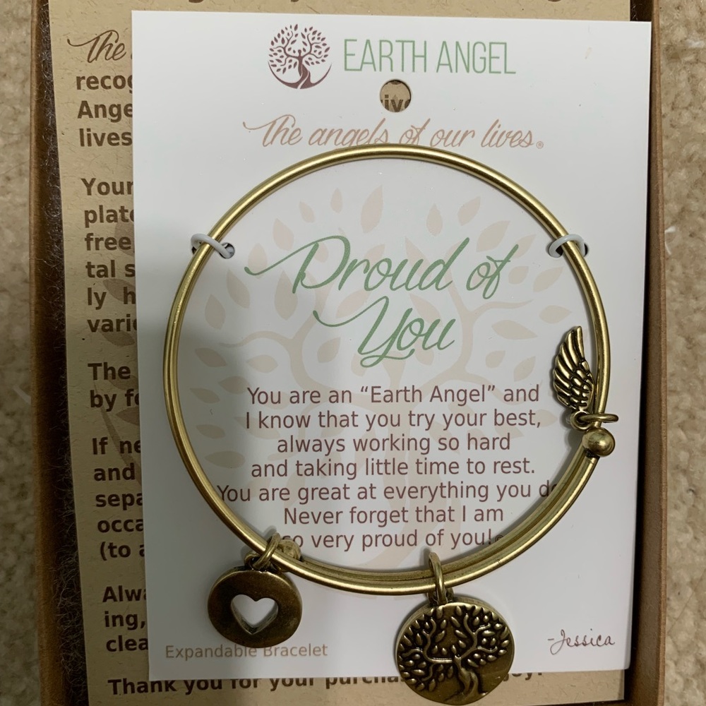 Golden “PROUD OF YOU” bracelet
